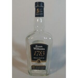 EMPTY Evan Williams 1783 Small Batch Kentucky Bourbon Whiskey 750 ml Pre Washed